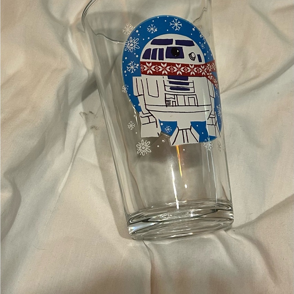Star Wars R2-D2 Blue and Red Glass